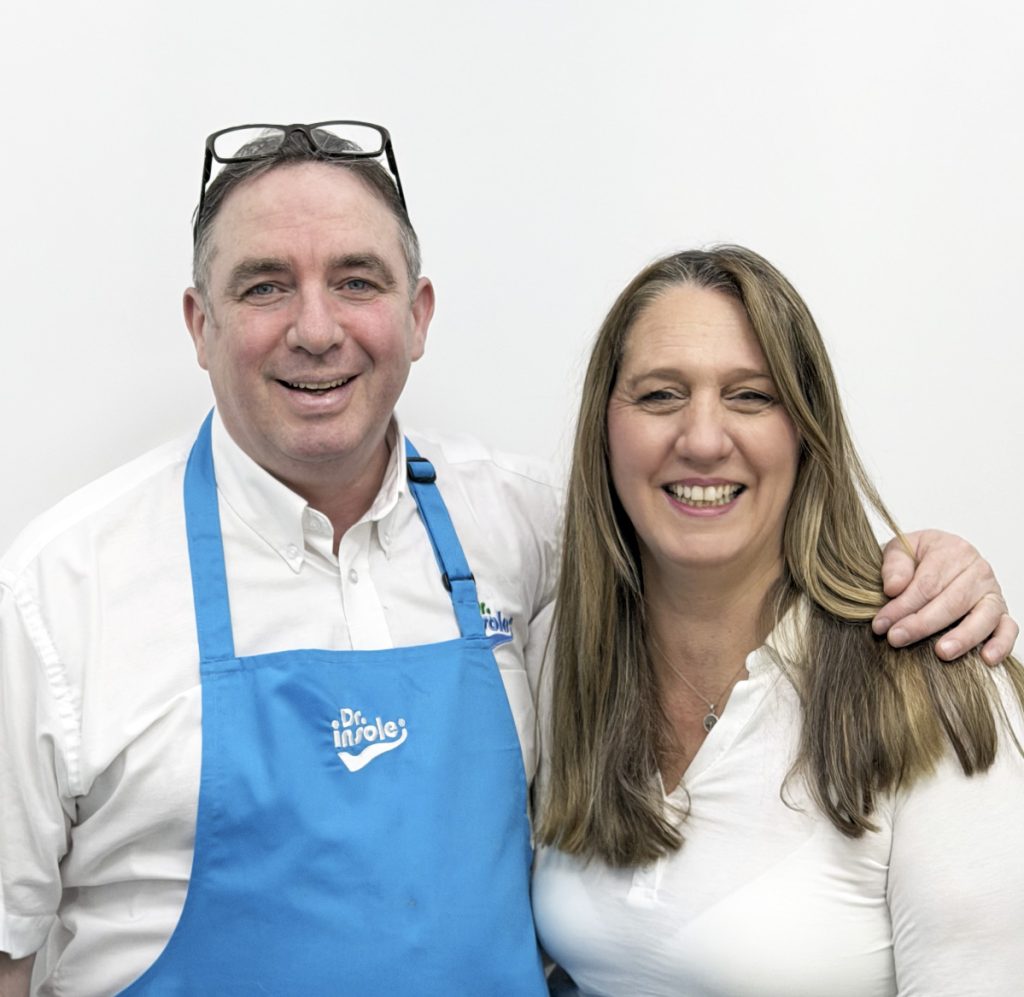 Gary and Wendy Gallagher, founders of Dr Insole
